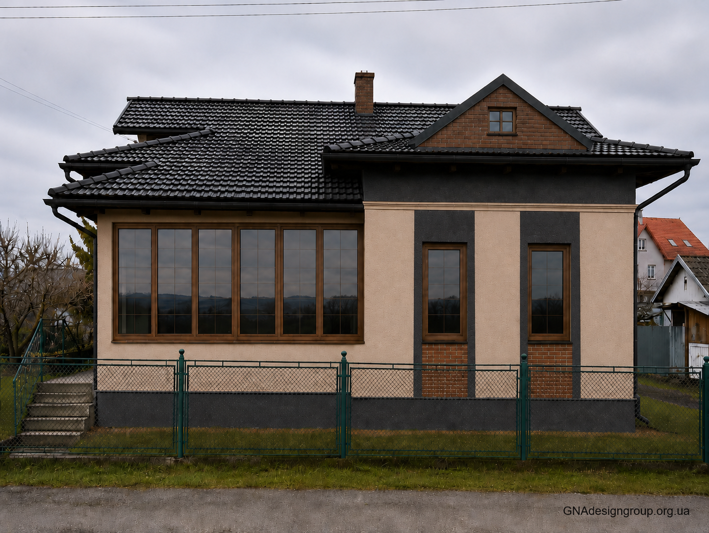 Розробка дизайну реконструкції фасаду будинку