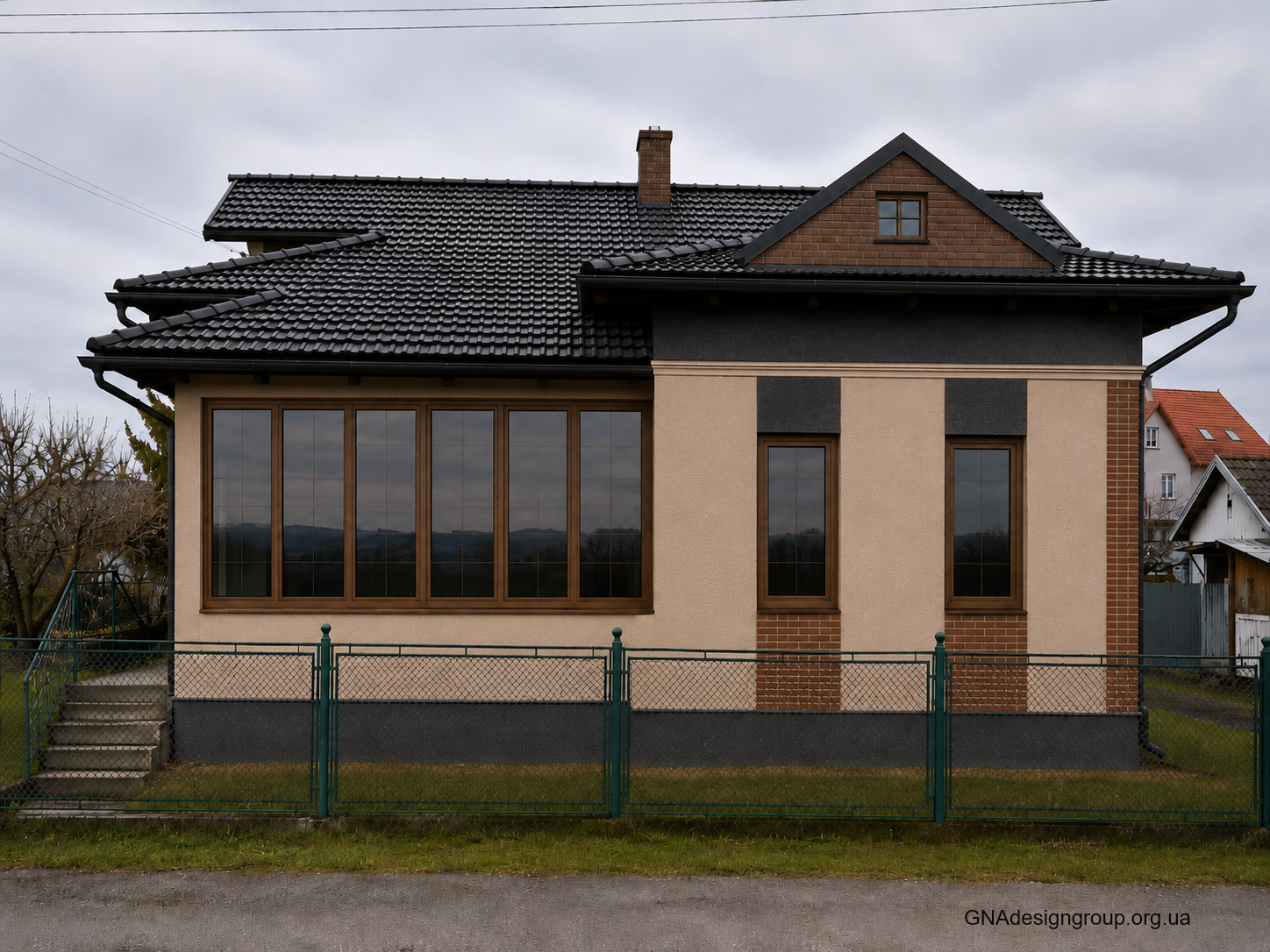 Розробка дизайну фасаду будинку