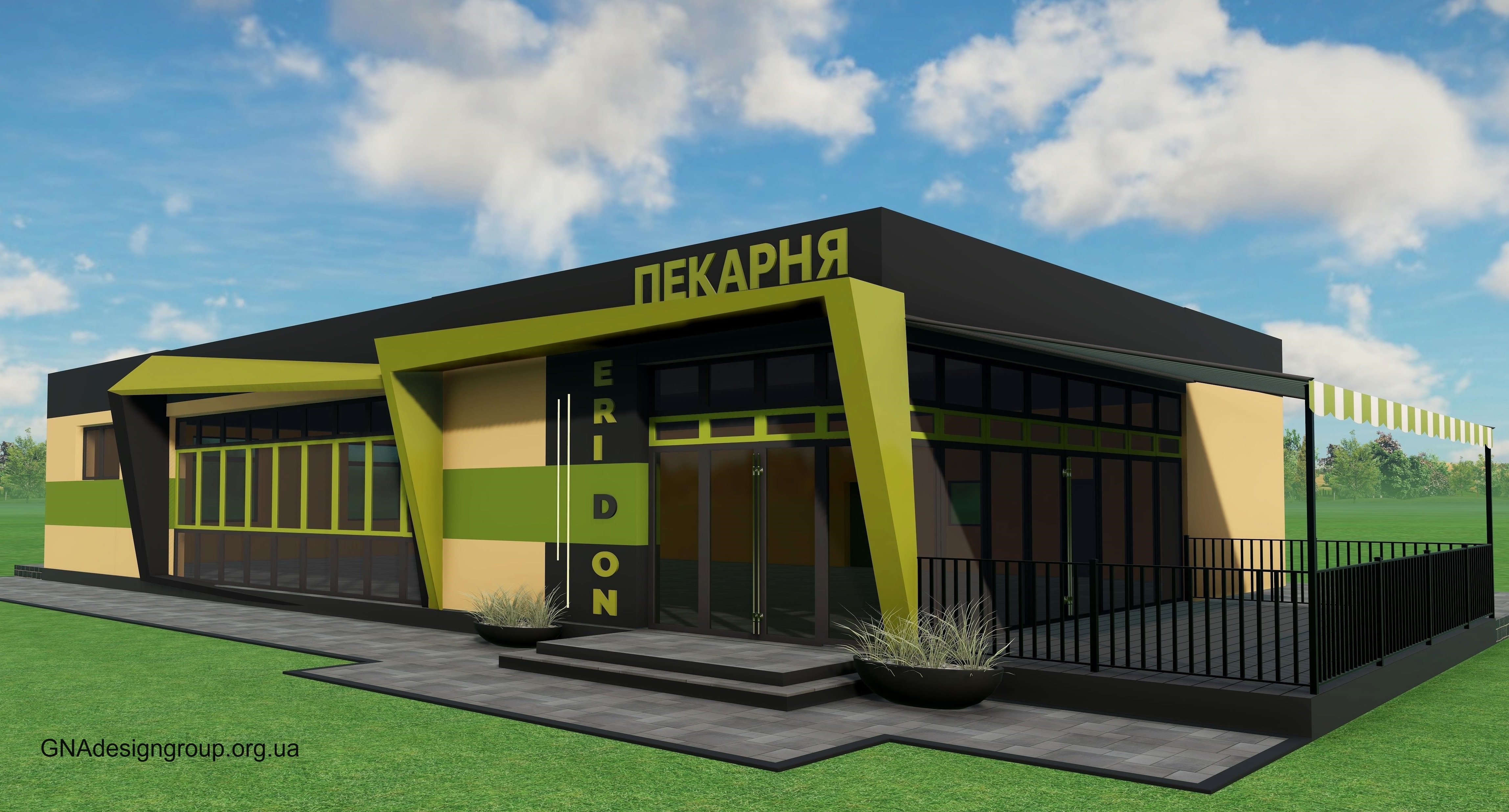 Дизайн фасаду пекарні
