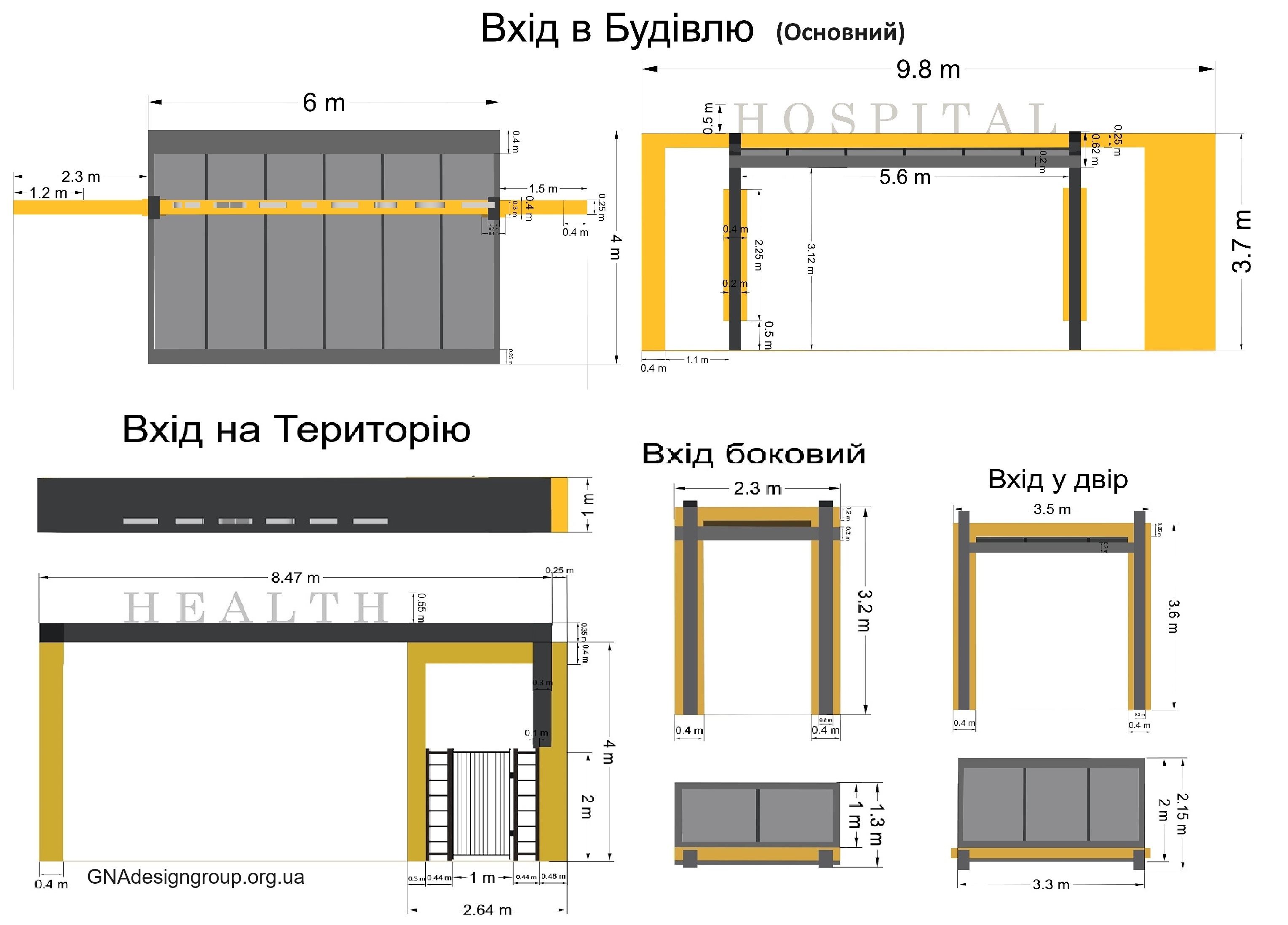Дизайн навісів над входом