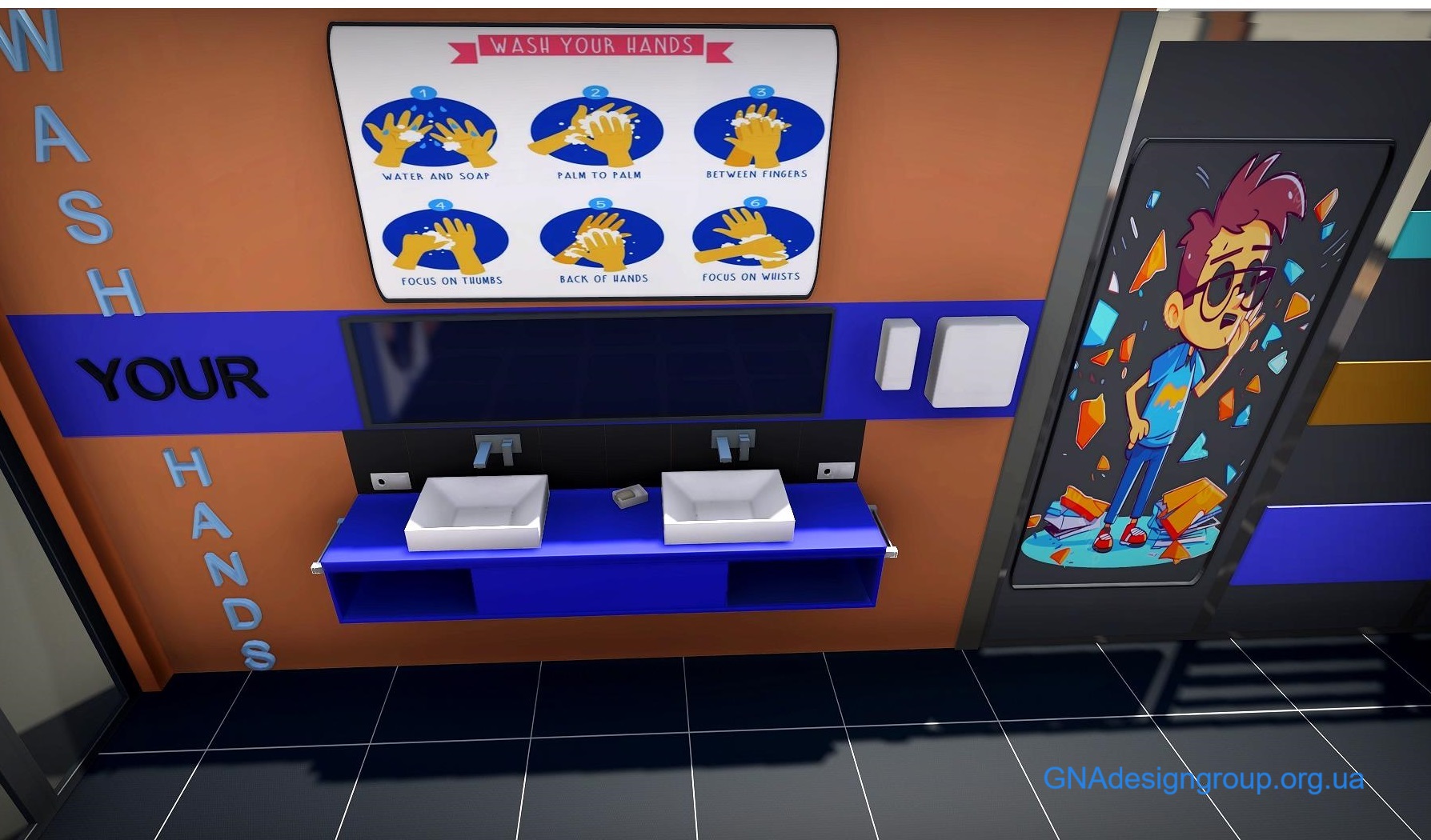 classroom of hand made interior design