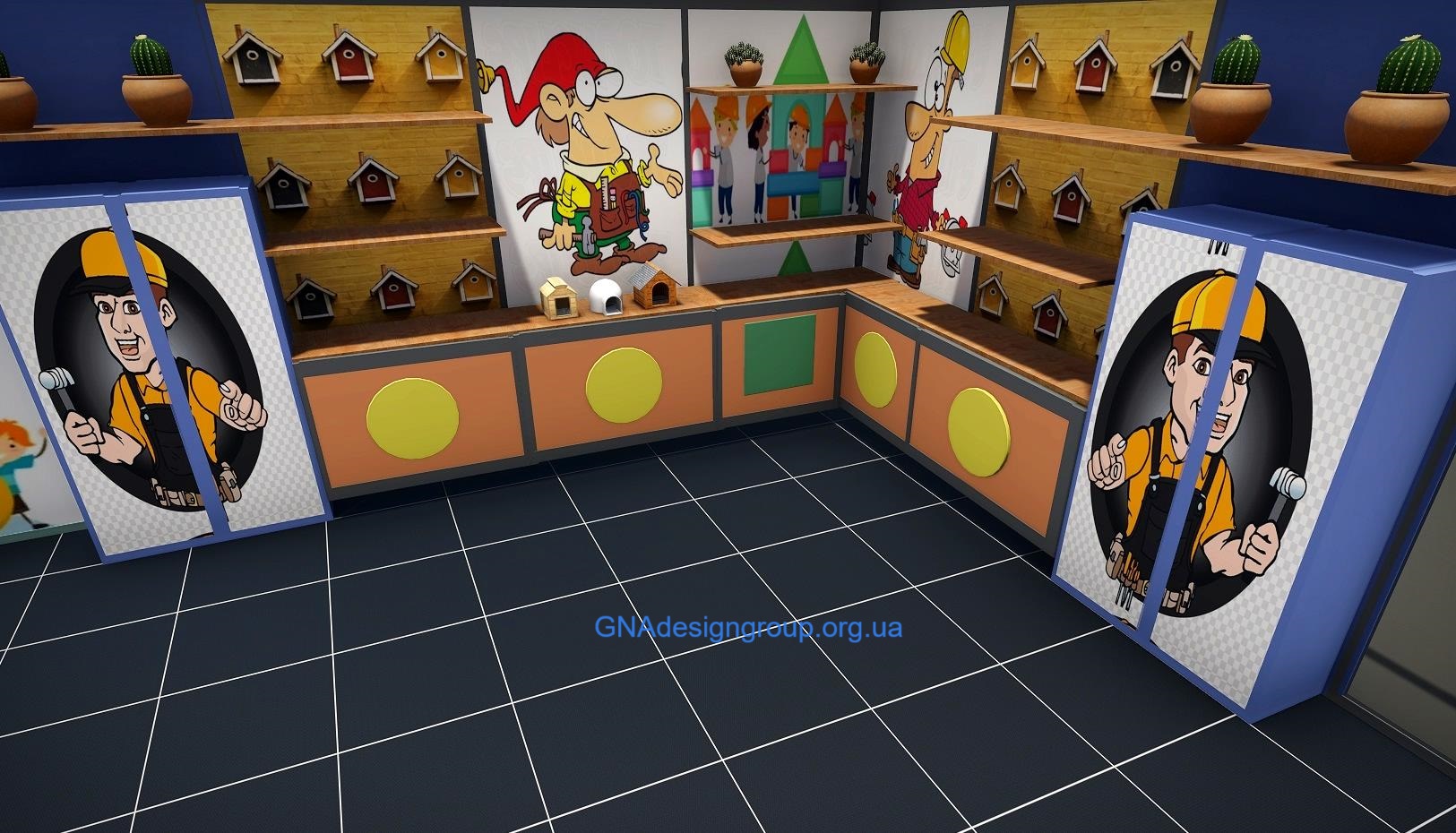 interior design classroom of hand made