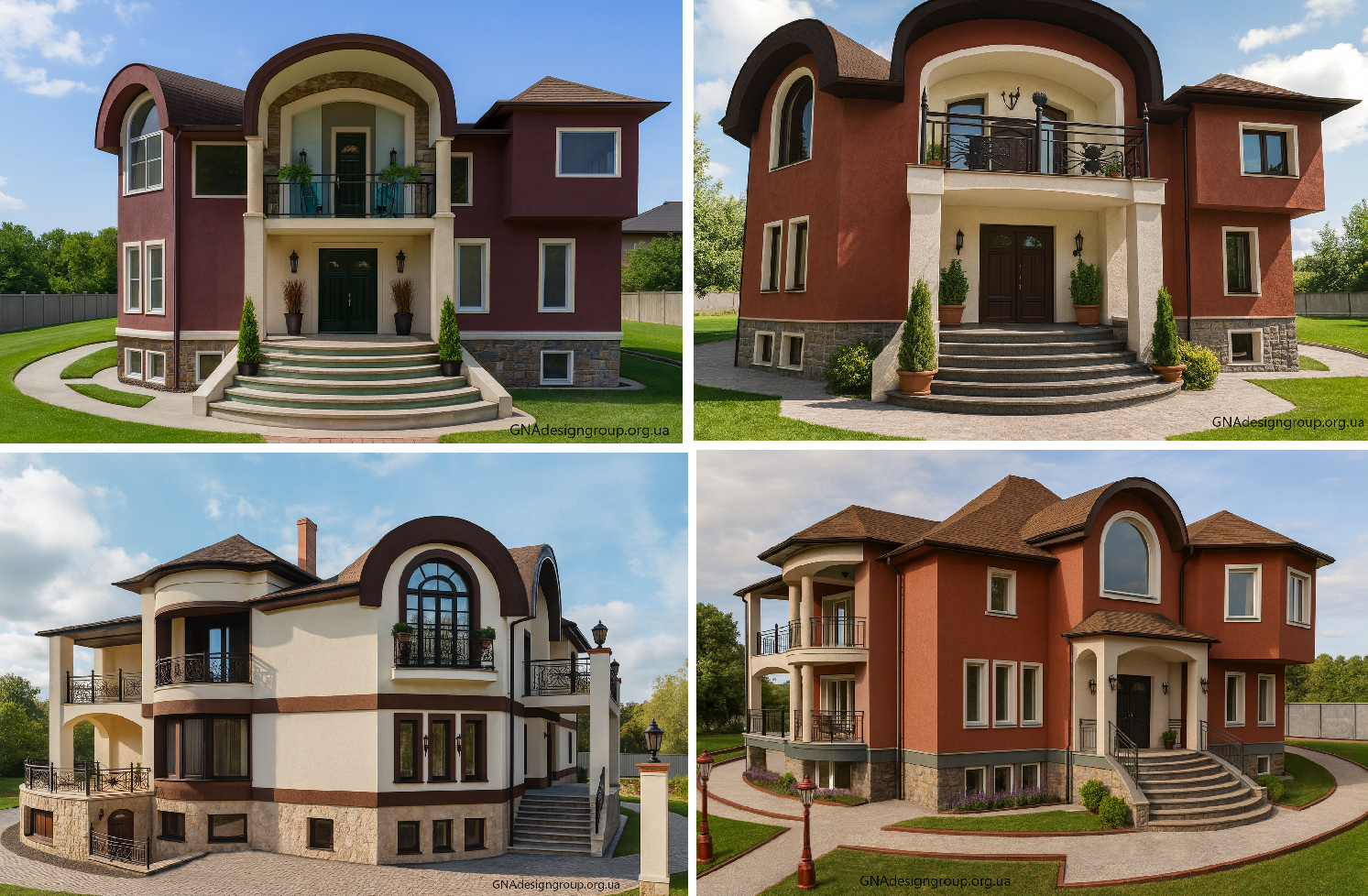Facade design. Versions