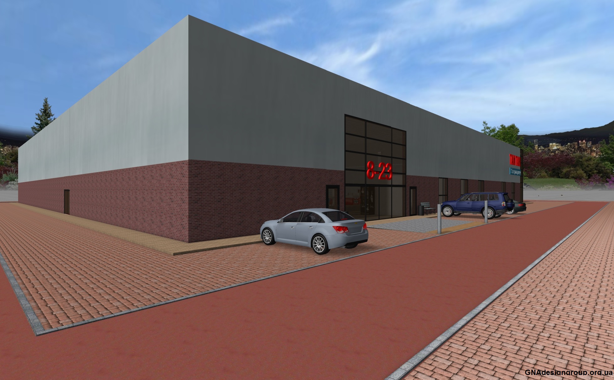 Hypermarket - 3D visualization