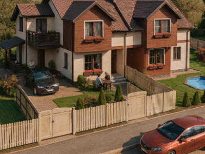 Duplex - Дуплекс двоповерховий - проекти будинків на дві сім'ї