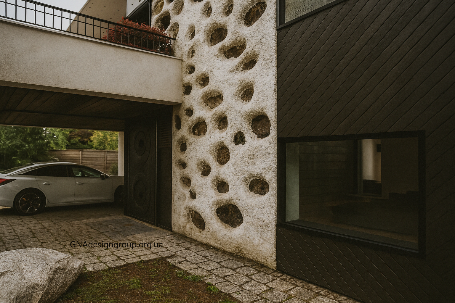 Author's Facade Design - 2 different versions - White and Loft