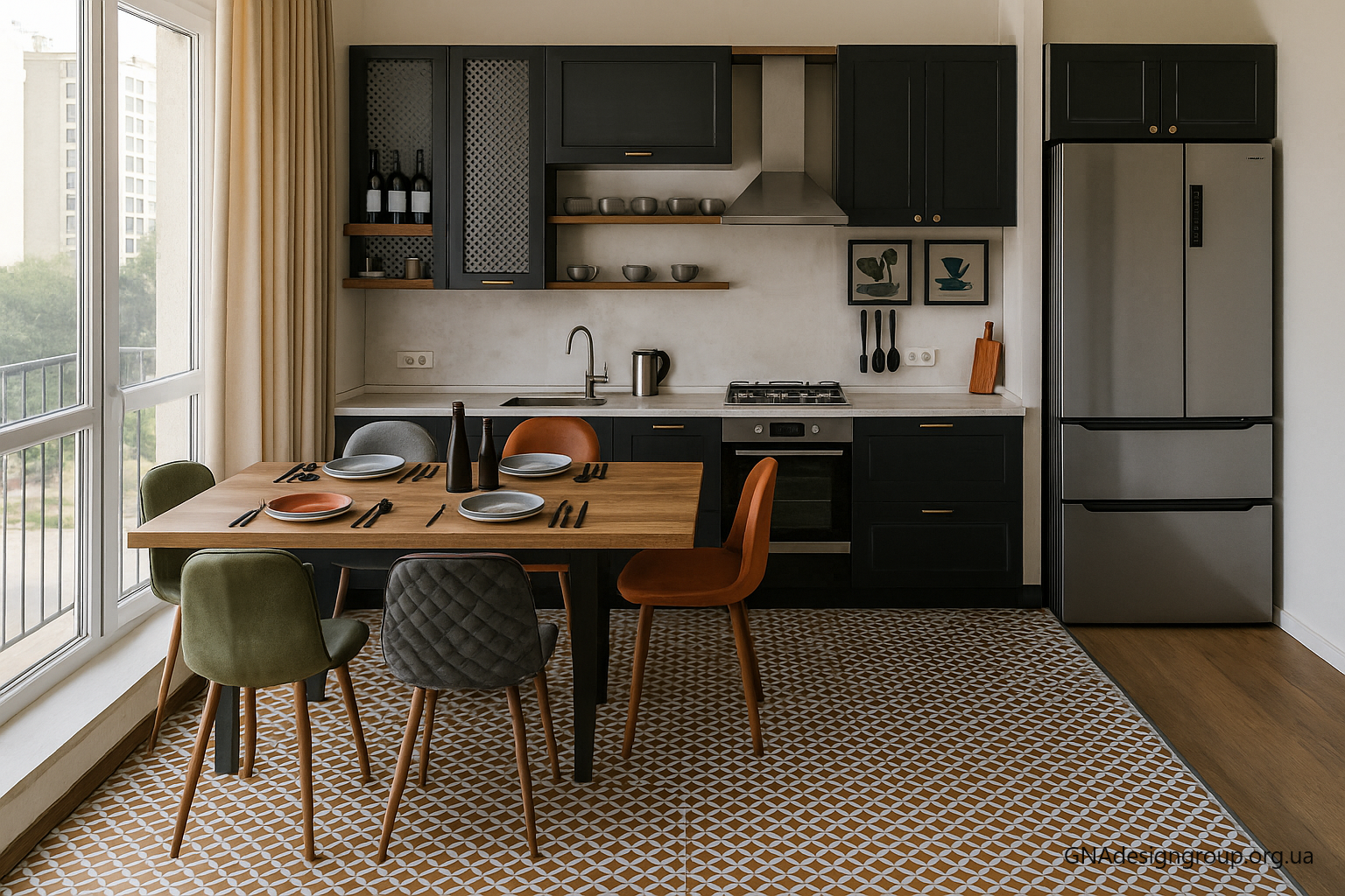 Kitchen and Bathroom - Apartment design