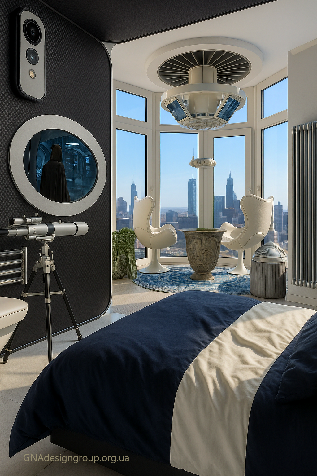 Futuristic style in the interior
