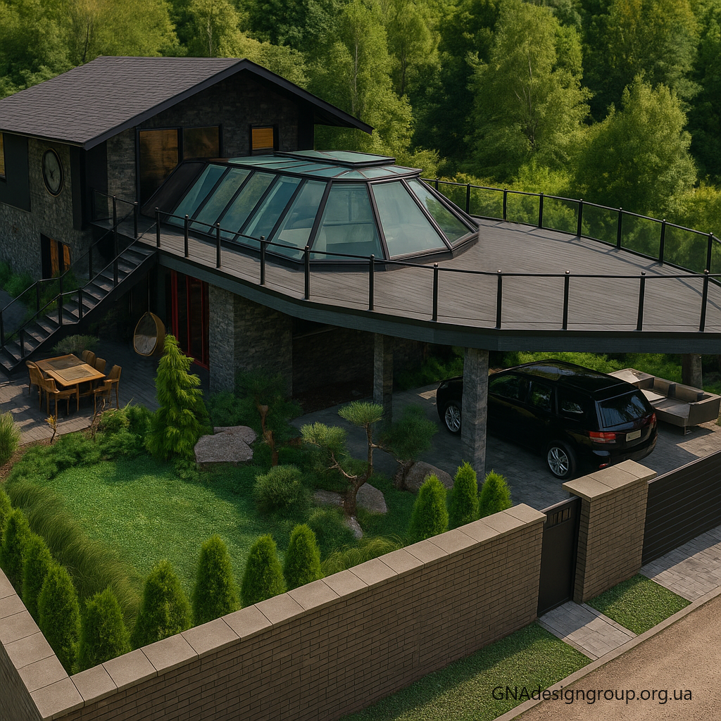 Author's house design (facade and interior)