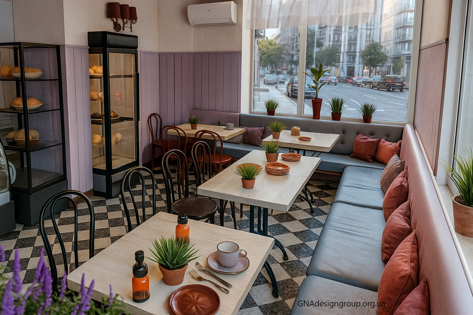 Cafe in the clinic of the medical town 