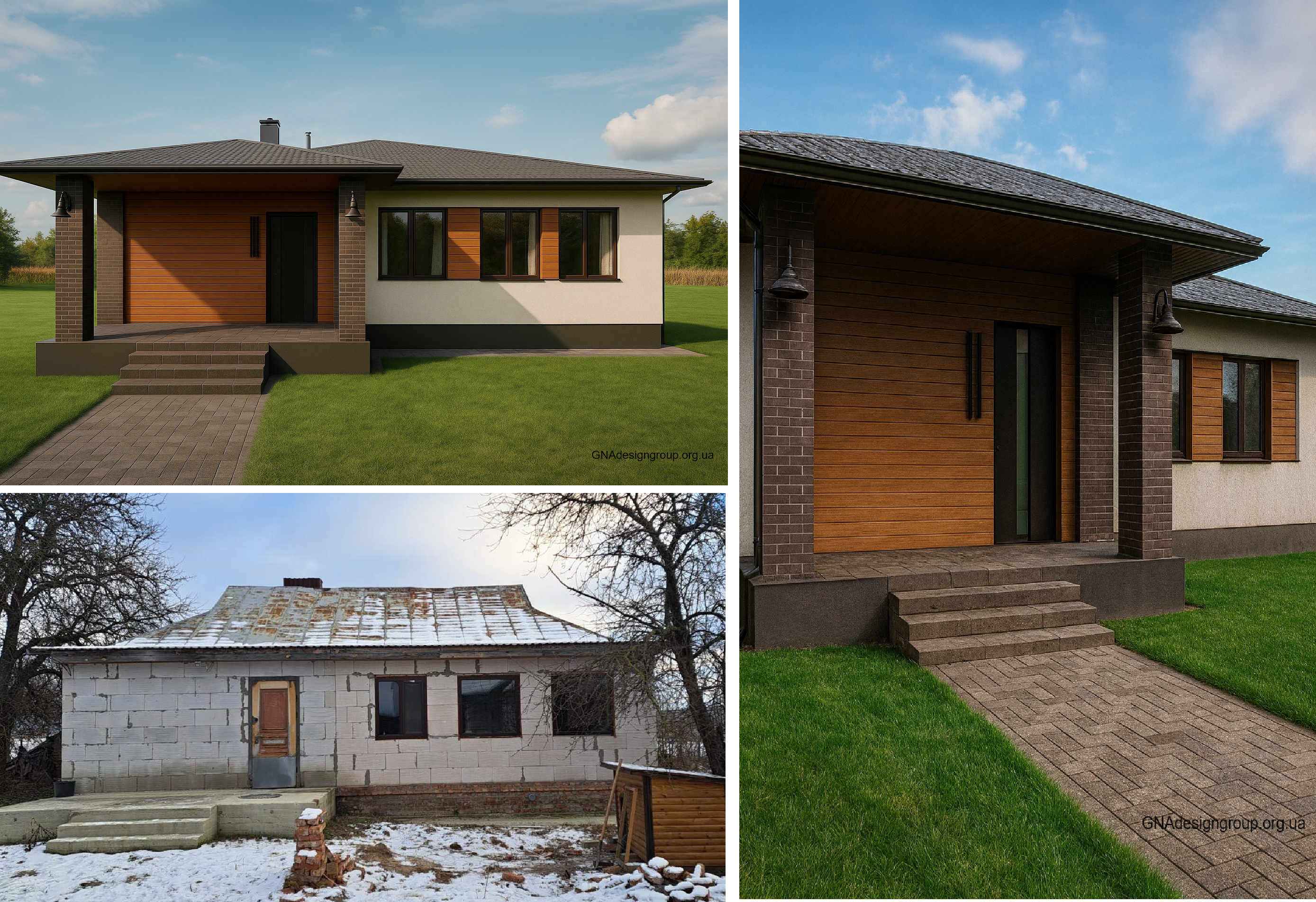 Reconstruction of the house and landscape design